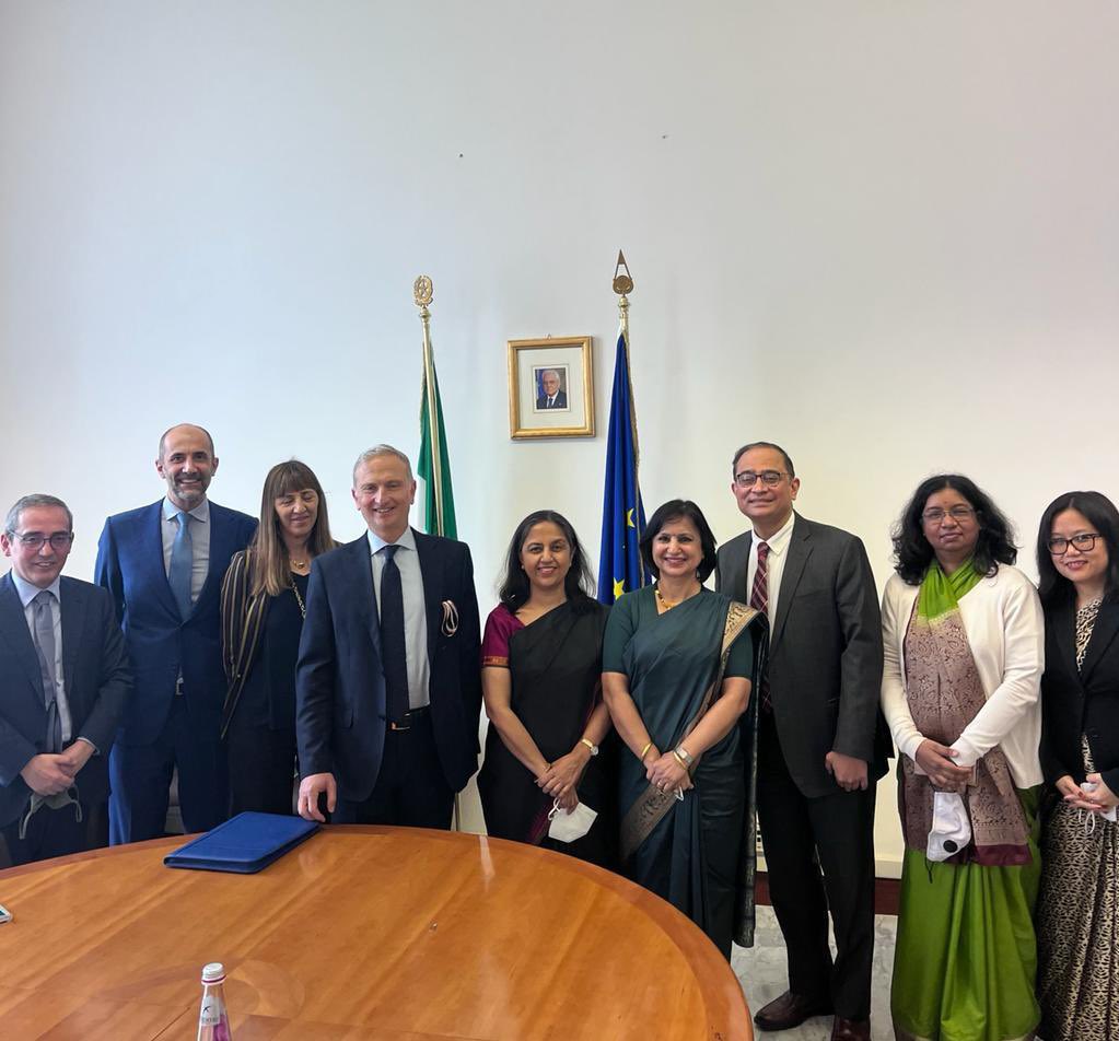The 8th Foreign Office Consultations between India and Italy was held in Rome on Feb 14, 2022, during which bilateral issues of mutual interests were discussed
