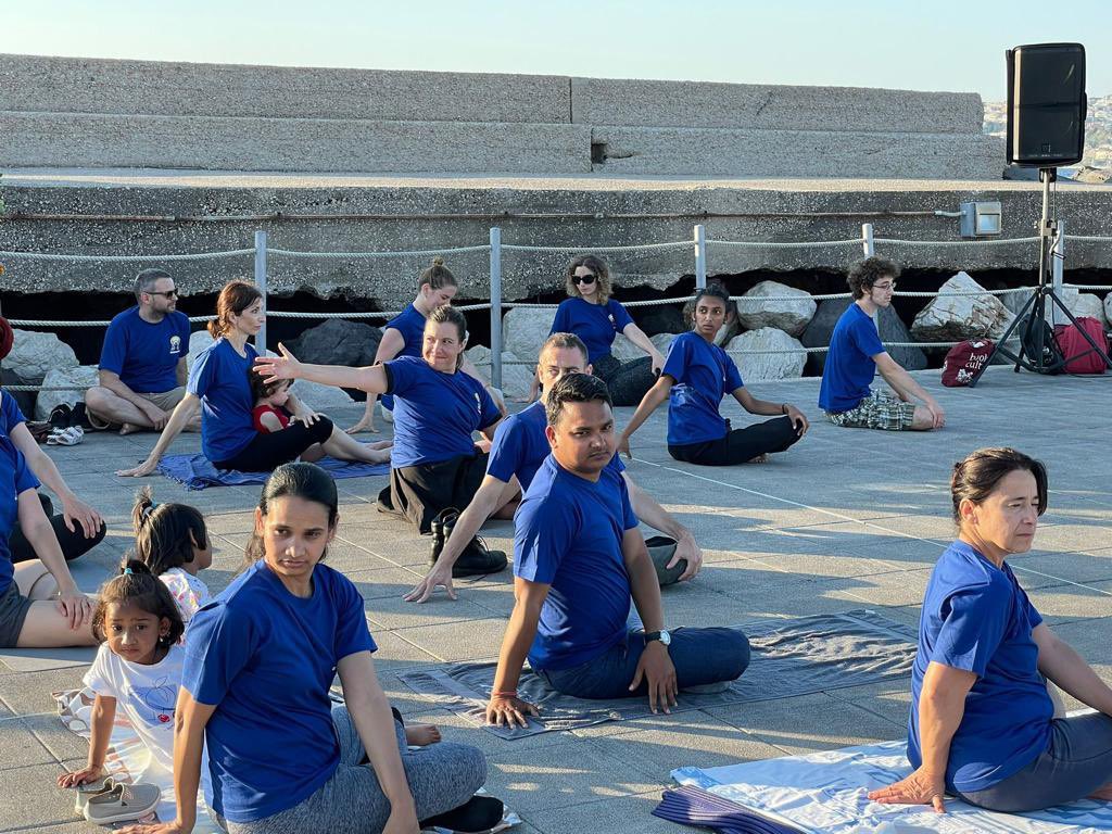 Eight International Day of Yoga in Procida (June 19, 2022)
