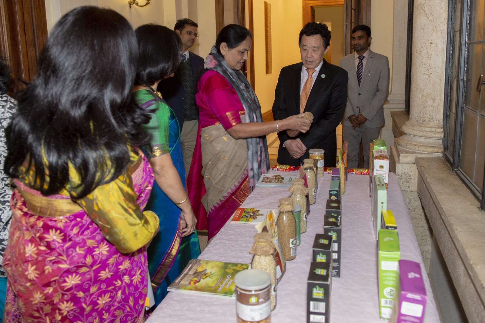 Reception hosted in honour of MoS Agriculture Hon'ble Shobha Karandlaje at the Embassy of India