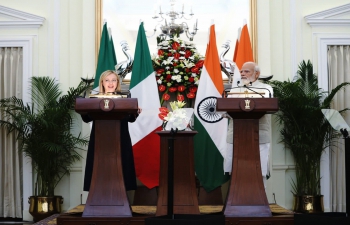 Visit of Hon'ble Prime Minister of Italy Giorgia Meloni to India