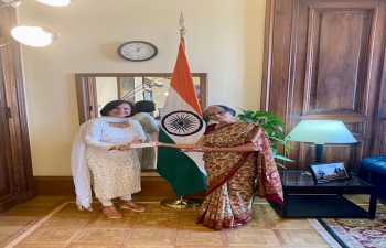 Ambassador meeting with Hindi author Mrs Abha Verma (June 22, 2023)