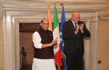 Official visit to Italy of Raksha Mantri Shri Rajnath Singh (October 9, 2023)